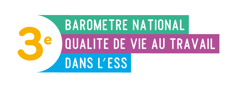 logo de la troisième édition du baromètre national qualité de vie dans l'ESS (économie sociale et solidaire)