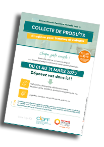 visuel affiches collecte produits d'hygiène